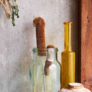 Bottle Brush Medium - Natural Coconut Fibre, a drinkware piece designed for serving beverages at the table